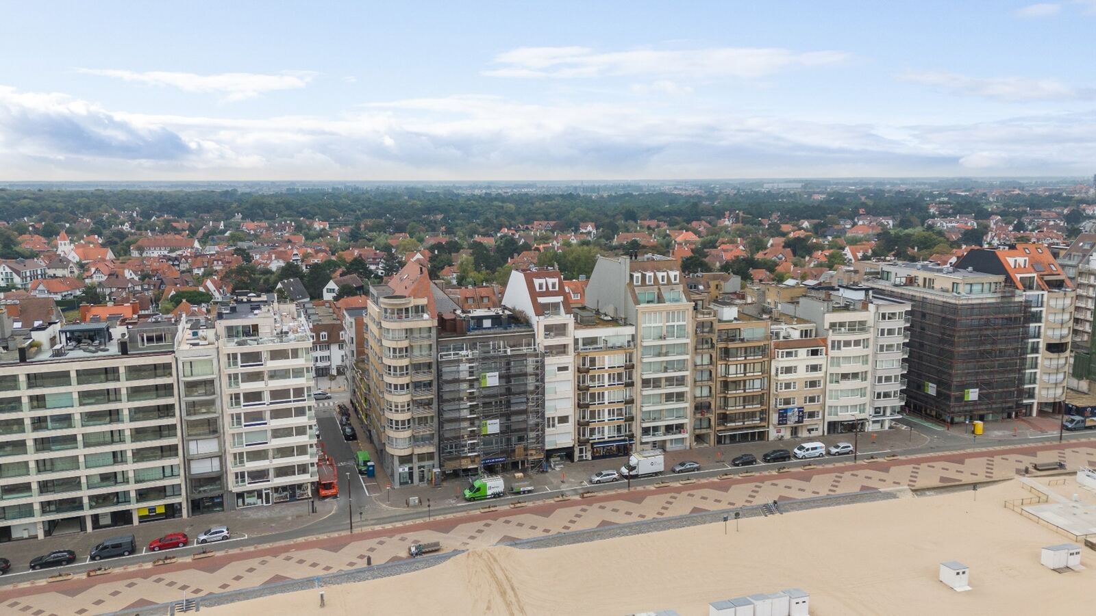 Project Milenka: bovenbouw met zeezicht in Het Zoute